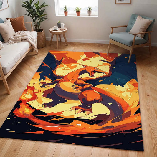 Glurak Pokémon  - Charizard Pokemon 7 Teppich - TOK