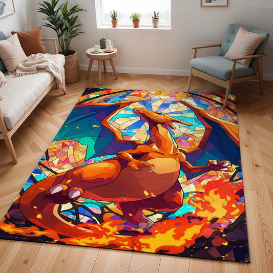 Glurak Pokémon  - Charizard Pokemon 8 Teppich - TOK