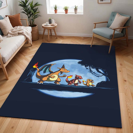 Glumanda Glutexo Glurak Pokémon  - Charmander Charmeleon Charizard Pokemon 3 Teppich - TOK