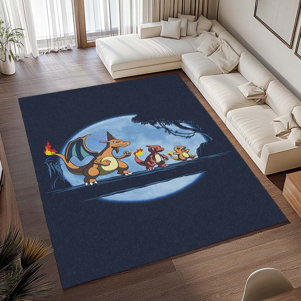 Glumanda Glutexo Glurak Pokémon  - Charmander Charmeleon Charizard Pokemon 3 Teppich - TOK 2