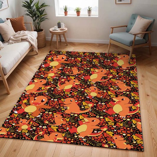 Glumanda Feuer-Pokémon - Charmander Fire Pokemon Teppich - TOK