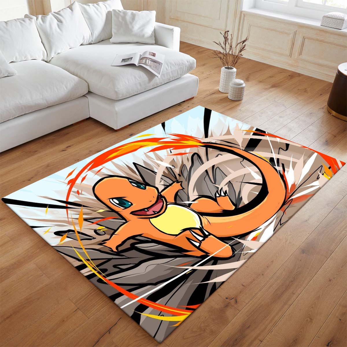 Glumanda Feuer-Pokémon  - Charmander Fire Pokemon 4 Teppich - TOK 2