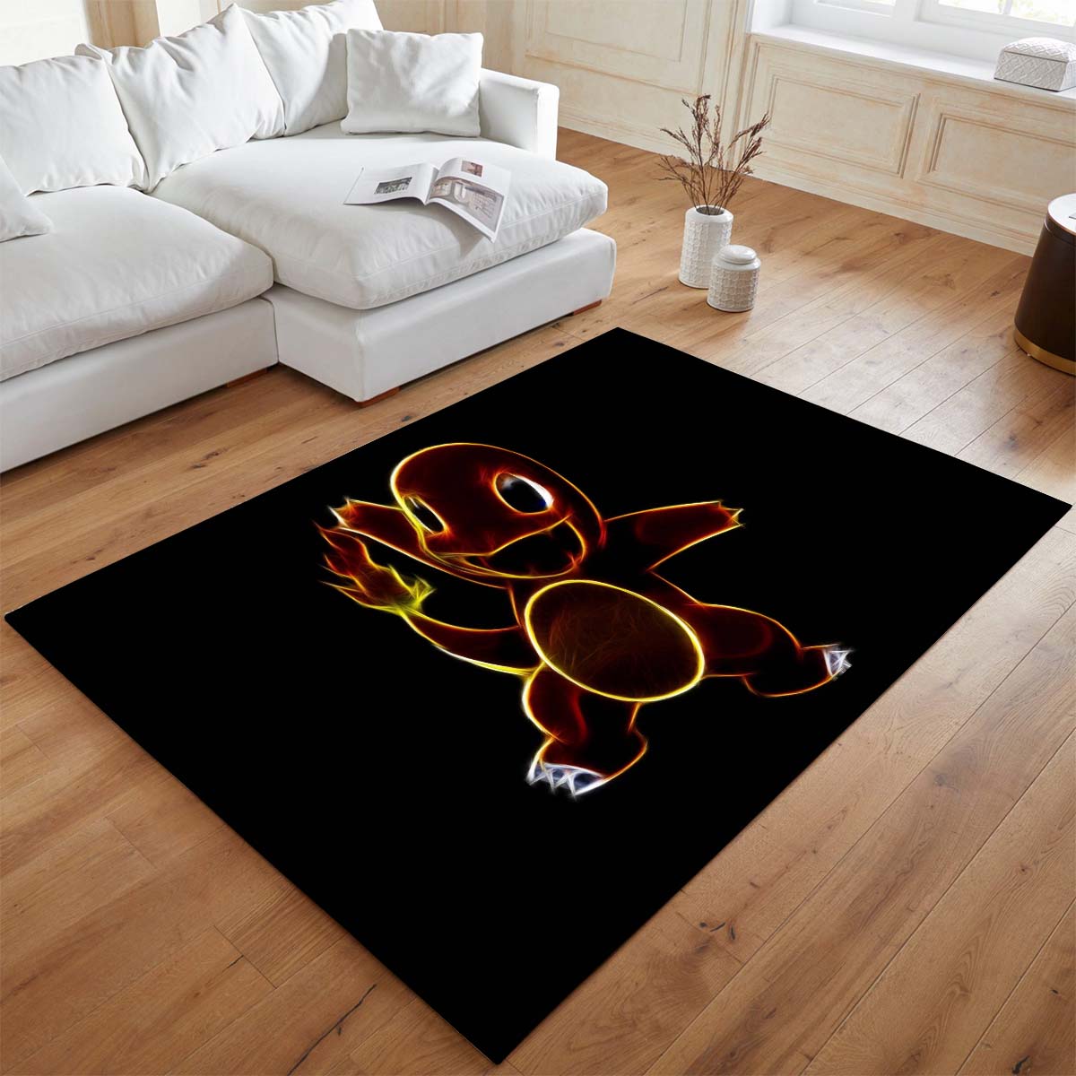 Glumanda Feuer-Pokémon  - Charmander Fire Pokemon 5 Teppich - TOK 2