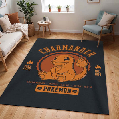 Glumanda Feuer-Pokémon  - Charmander Fire Pokemon 6 Teppich - TOK
