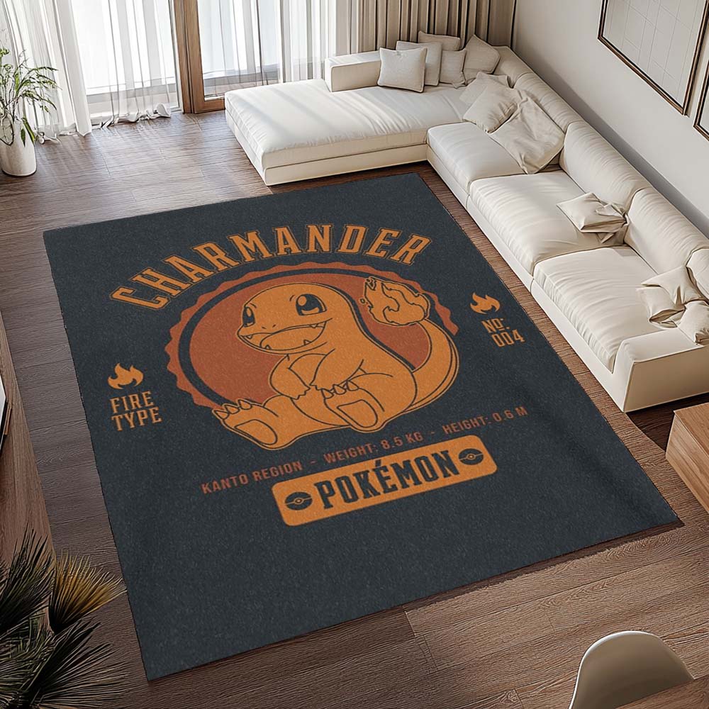 Glumanda Feuer-Pokémon  - Charmander Fire Pokemon 6 Teppich - TOK 2