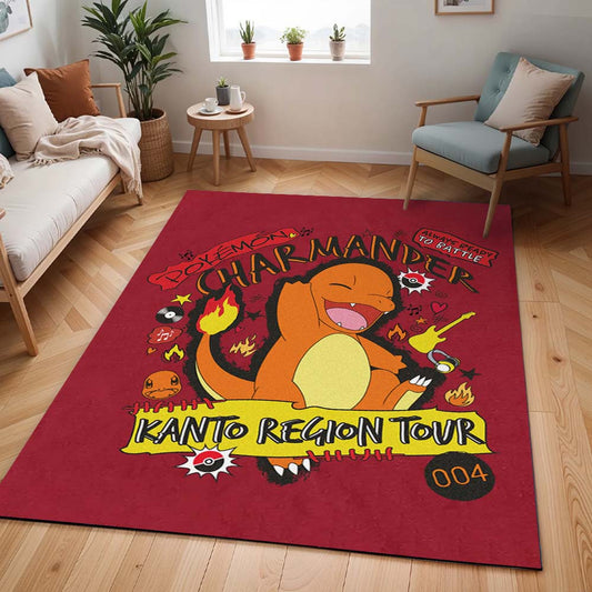 Glumanda Feuer-Pokémon  - Charmander Fire Pokemon 7 Teppich - TOK