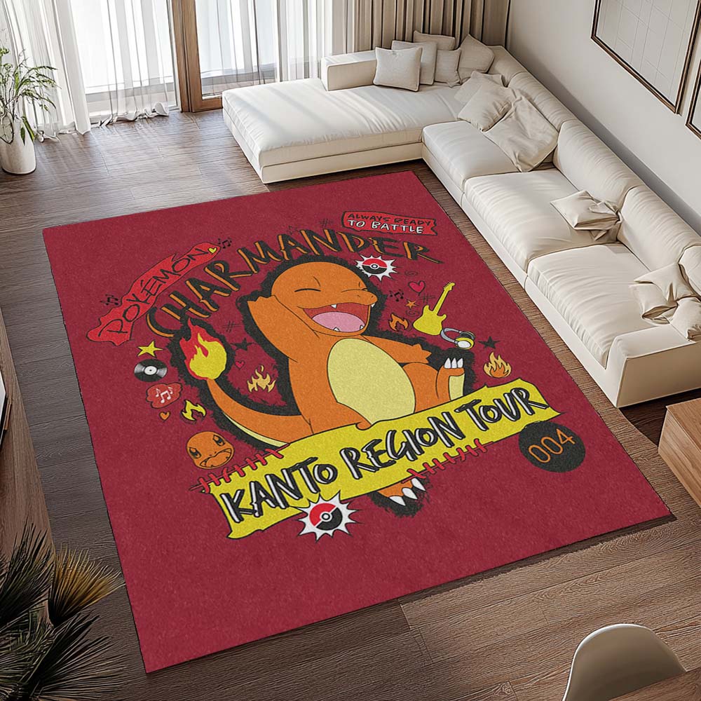 Glumanda Feuer-Pokémon  - Charmander Fire Pokemon 7 Teppich - TOK 2