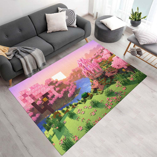 Kirschblüten-Biomtal Minecraft Teppich - TOK