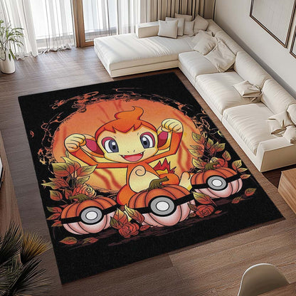 Panflam Pokémon - Chimchar Pokemon Teppich - TOK 2