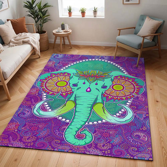 Bunter Elefant – Stilvoll Teppich - TOK