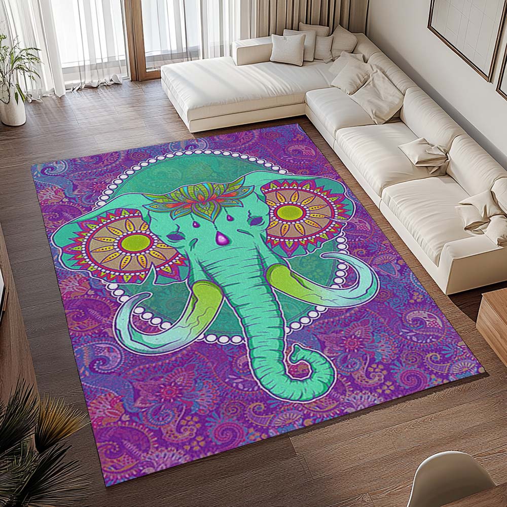 Bunter Elefant – Stilvoll Teppich - TOK 2