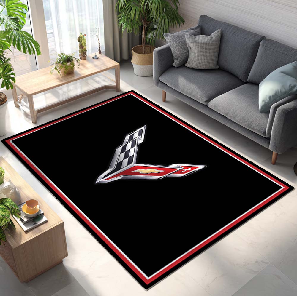 Corvette Sport Racing Car 02 Teppich - Teppich mit Automotiv-Motiv