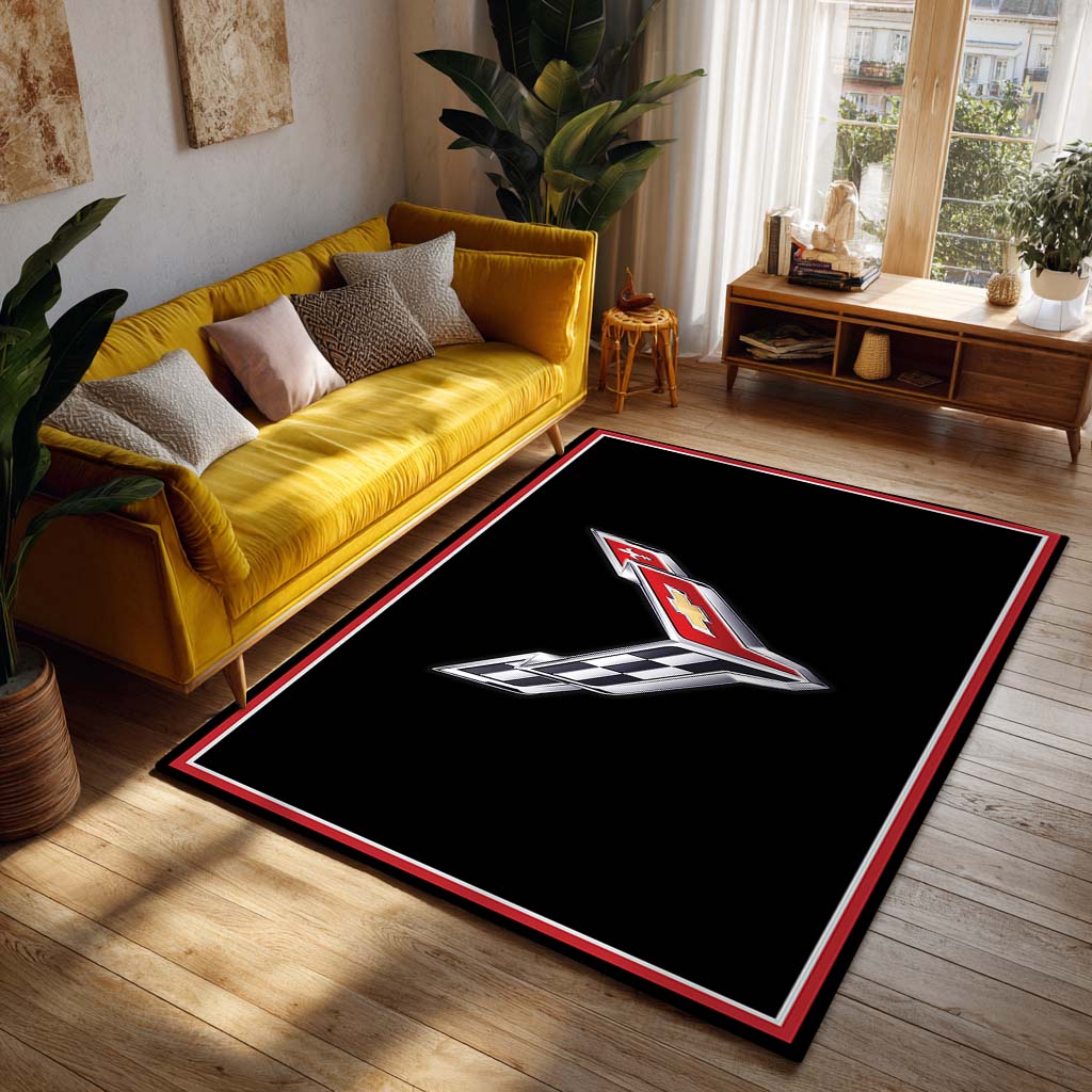 Corvette Sport Racing Car 02 Teppich - Teppich mit Automotiv-Motiv-2