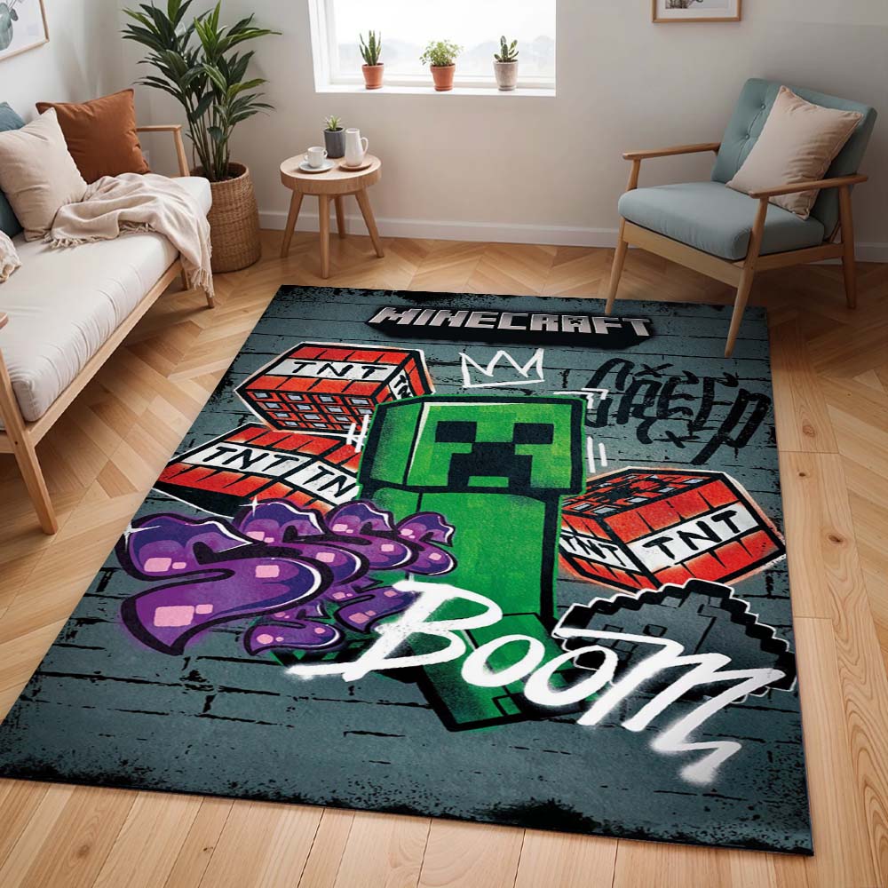 Creeper in Minecraft TNT-Explosion Teppich - TOK