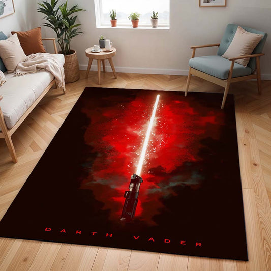 Darth Vader Rotes Lichtschwert Teppich - TOK