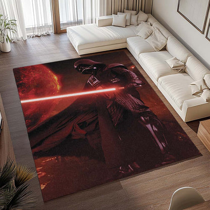 Darth Vader mit rotem Lichtschwert Teppich - TOK 2