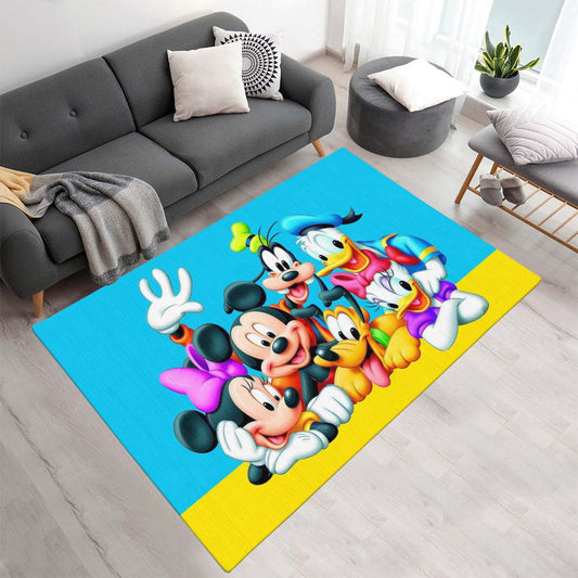 Donald Duck, Daisy Duck, Micky Maus, Goofy und Pluto – Cartoon Teppich - TOK