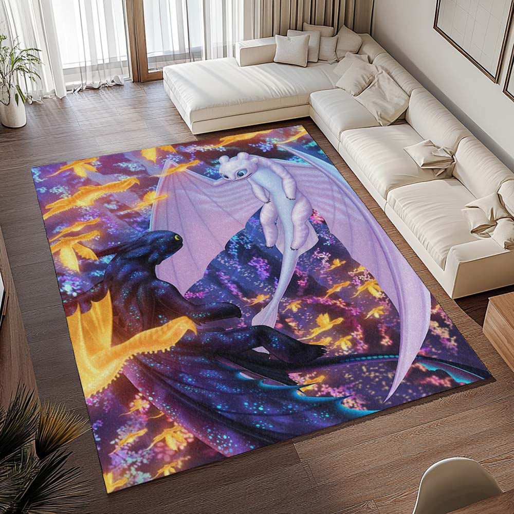 Drachen – Ohnezahn und Tagschatten - Dragons Teppich - TOK 2