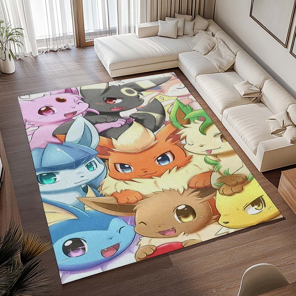 Evoli Entwicklung Pokémon  - Eevee Evolution Pokemon 4 Teppich - TOK 2