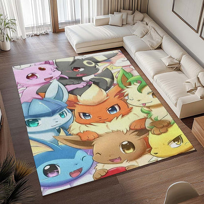 Evoli Entwicklung Pokémon  - Eevee Evolution Pokemon 4 Teppich - TOK 2