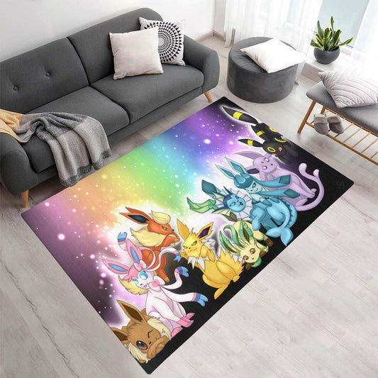 Evoli Entwicklung Pokémon  - Eevee Evolution Pokemon 6 Teppich - TOK