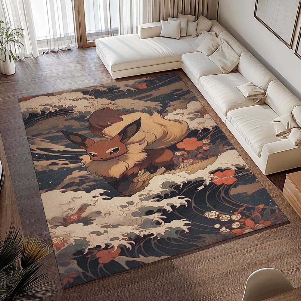 Evoli Pokémon  - Eevee Pokemon 2 Teppich - TOK 2