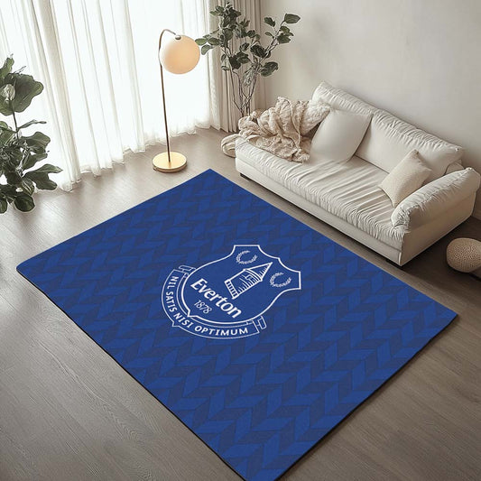 Everton FC 1878 Football Team Pattern Blue Teppich