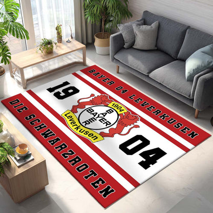 FC Bayer 04 Leverkusen - B04 Teppich - Design 03 - Teppich für Fans