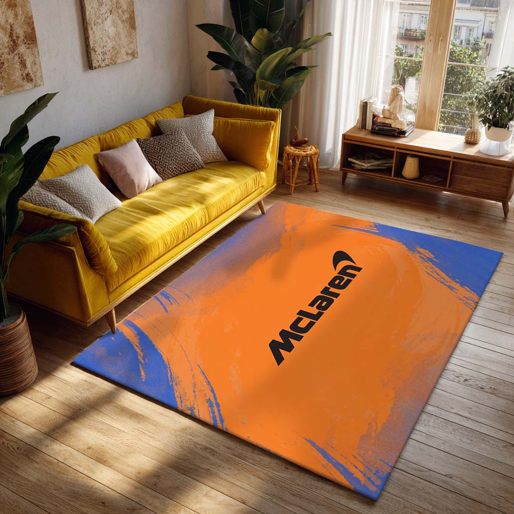 Formula 1 McLaren F1 Orange Color Teppich - Teppich mit Automotiv-Motiv-2