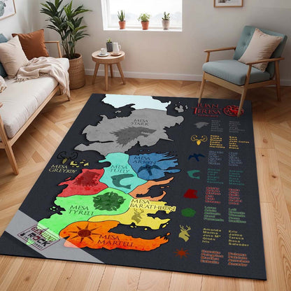 Game of Thrones Häuser Karte Teppich - TOK