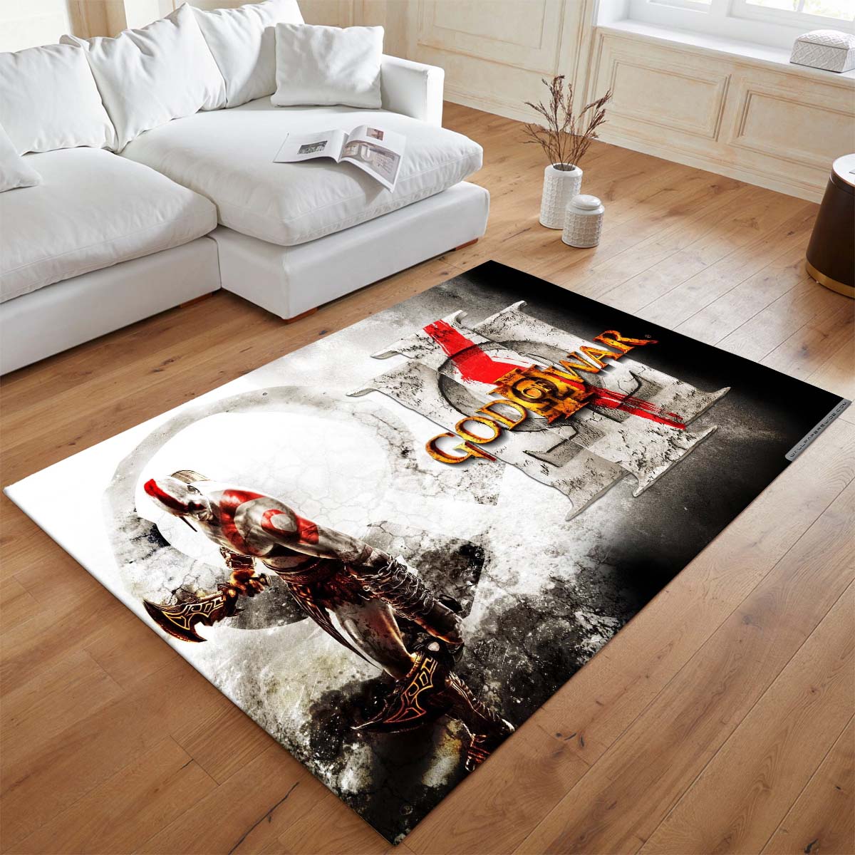 God of War Ragnarök Kratos Geist von Sparta 3 Teppich - TOK 2
