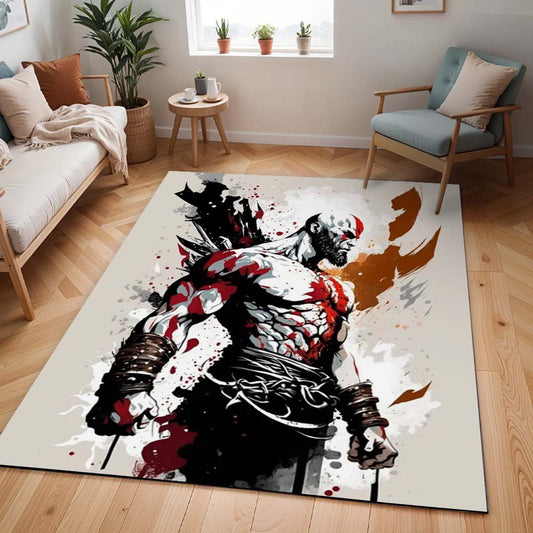 God of War Ragnarök Kratos Geist von Sparta 4 Teppich - TOK
