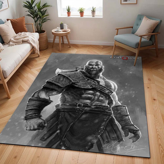God of War Ragnarök Kratos Geist von Sparta 8 Teppich - TOK