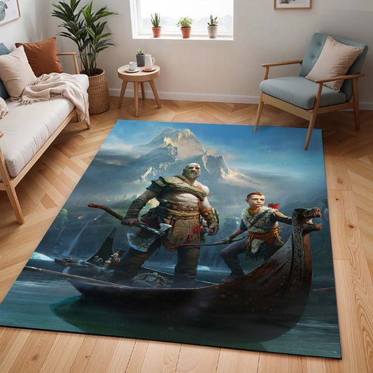 God of War Ragnarök Kratos Loki Teppich - TOK
