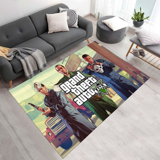 Grand Theft Auto GTA 5 Charaktere Michael De Santa Trevor Philips Carl Johnson Teppich - TOK