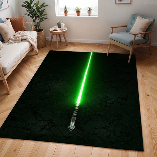 Grünes Lichtschwert Star Wars Teppich - TOK