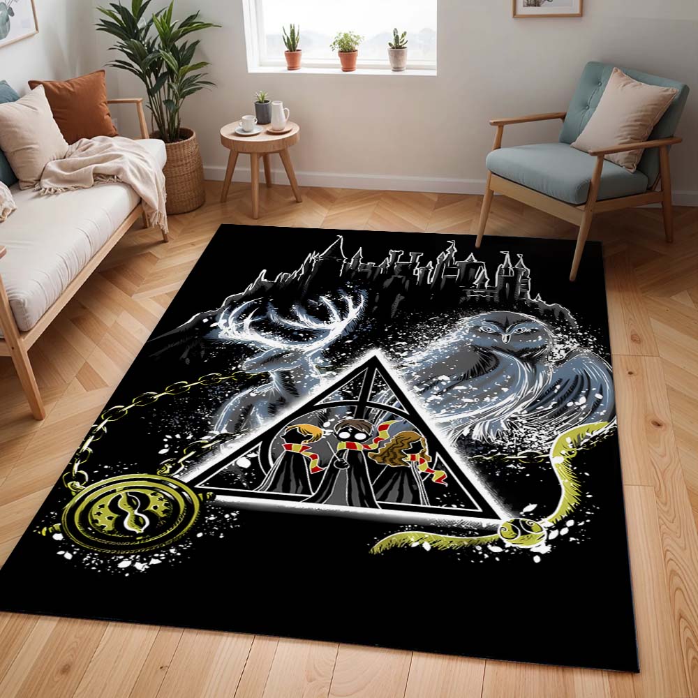 Harry Potter Always Symbol und Eule Teppich - TOK