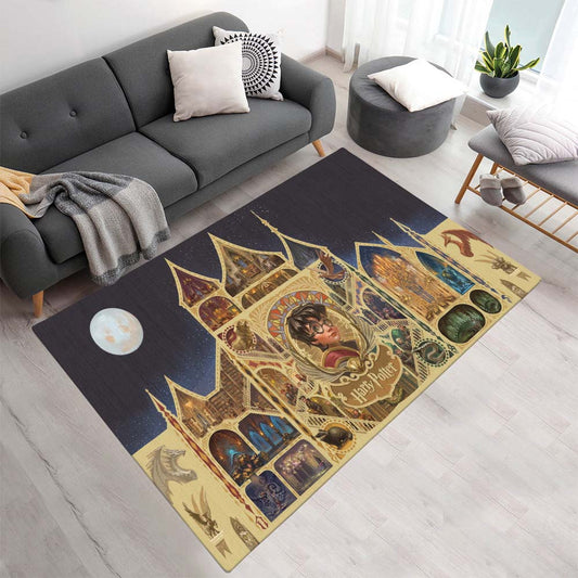 Harry Potter Schule von Hogwarts 3 Teppich - TOK