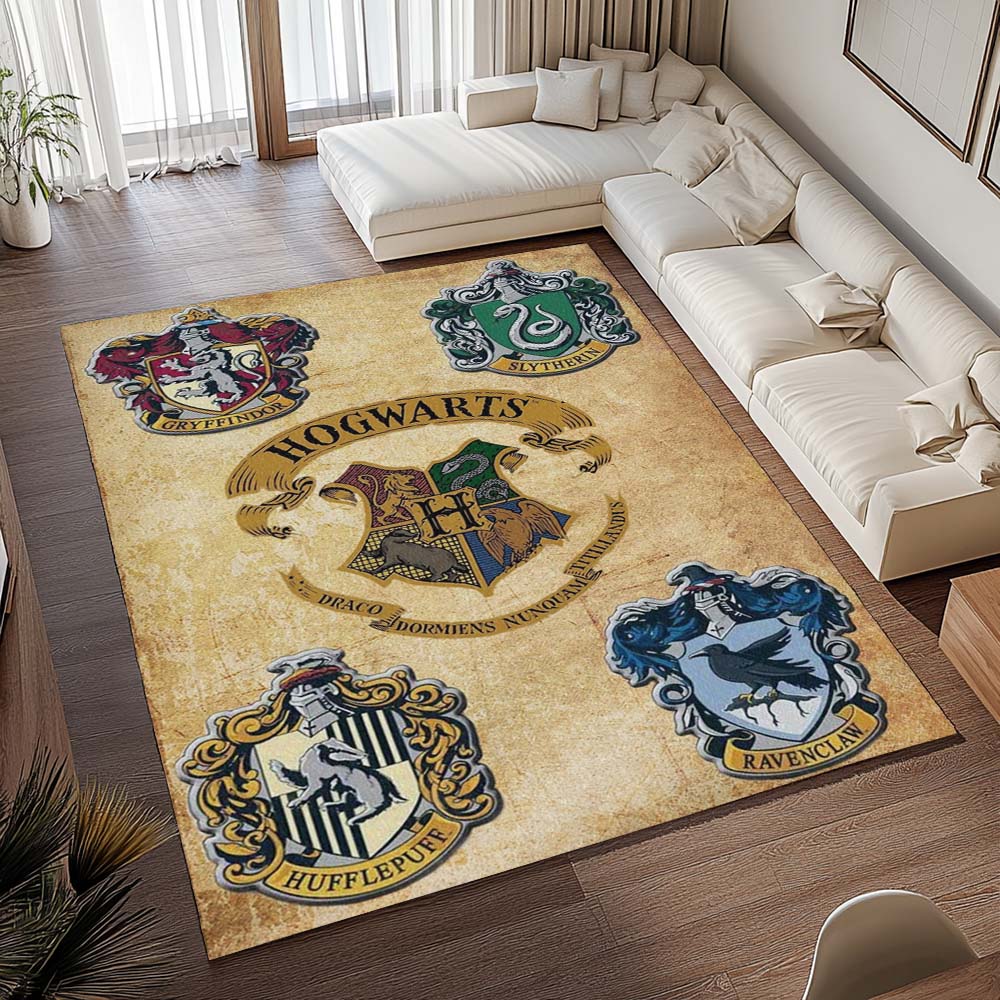 Harry Potter Schule von Hogwarts und vier Häuser Teppich - TOK 2