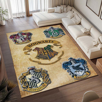 Harry Potter Schule von Hogwarts und vier Häuser Teppich - TOK 2