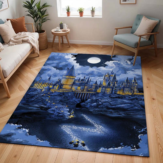 Harry Potter Schule von Hogwarts Nacht Teppich - TOK