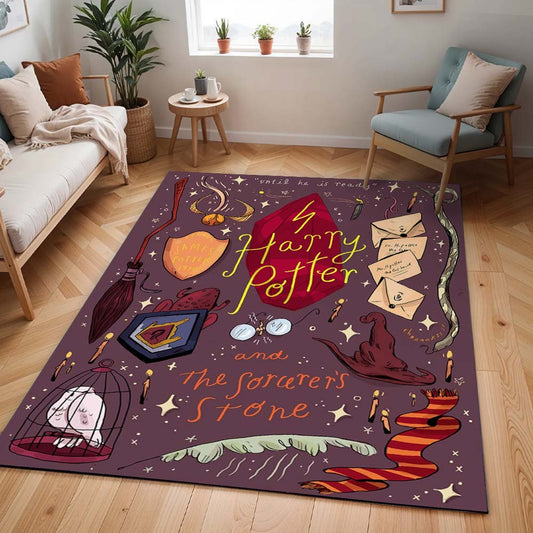 Harry Potter Symbole Eule Sprechender Hut Brief Teppich - TOK