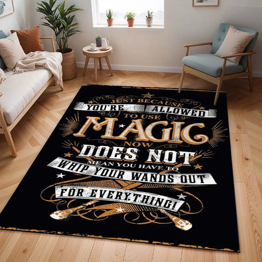 Harry Potter Zücke deinen Zauberstab Teppich - TOK