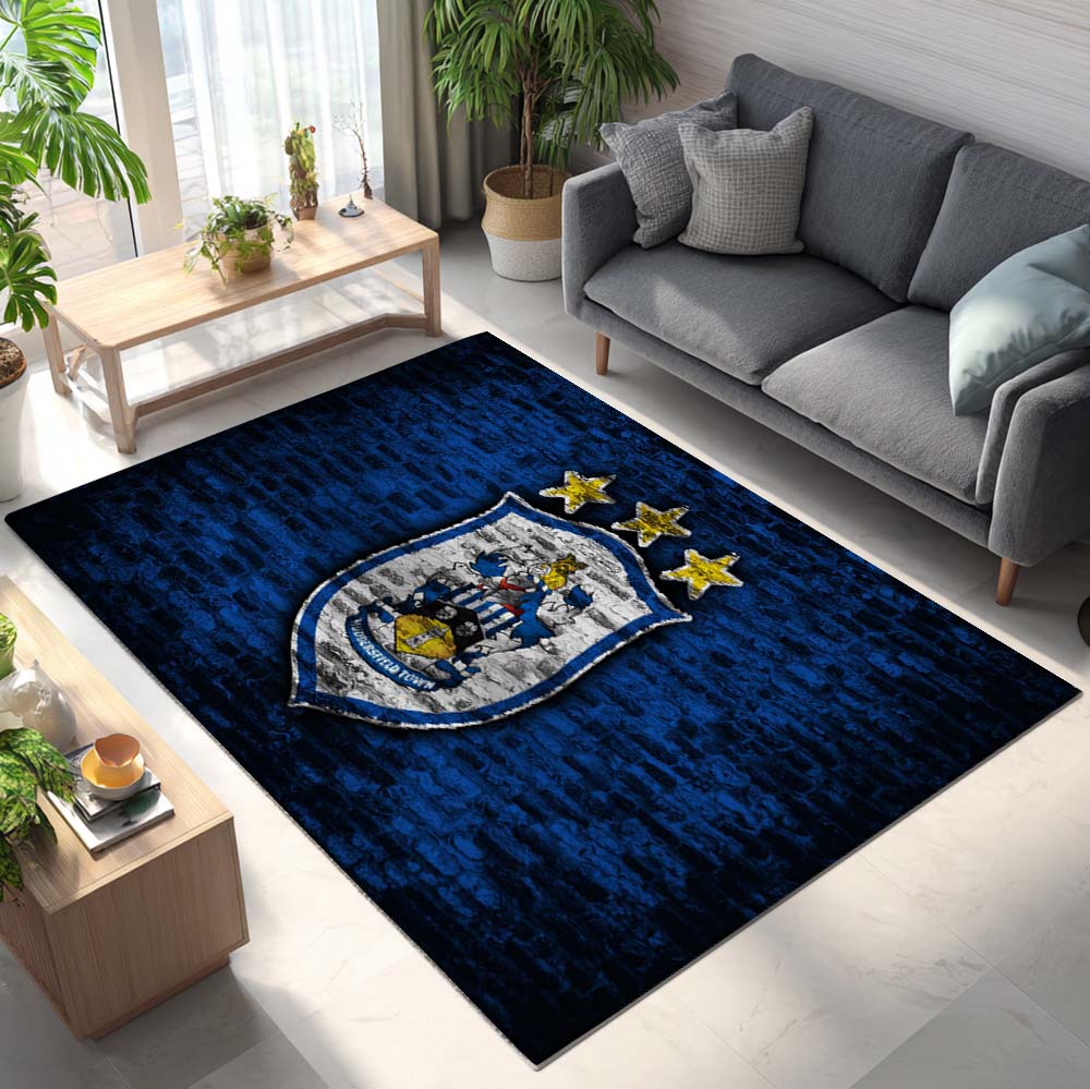 Huddersfield Town FC EFL Championship Blue Brick Wall Teppich 2