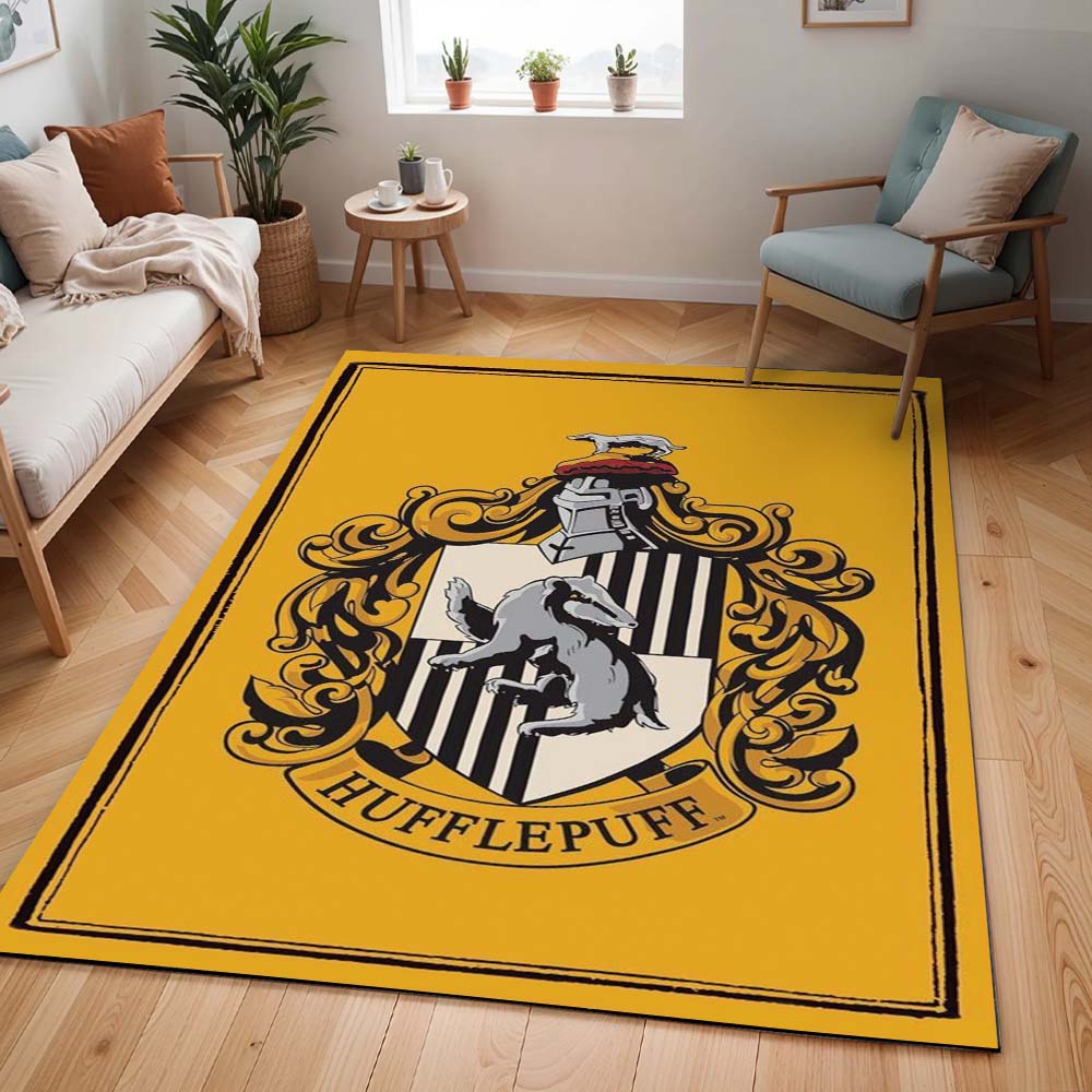 Haus Hufflepuff Harry Potter Gelbes Logo Teppich - TOK