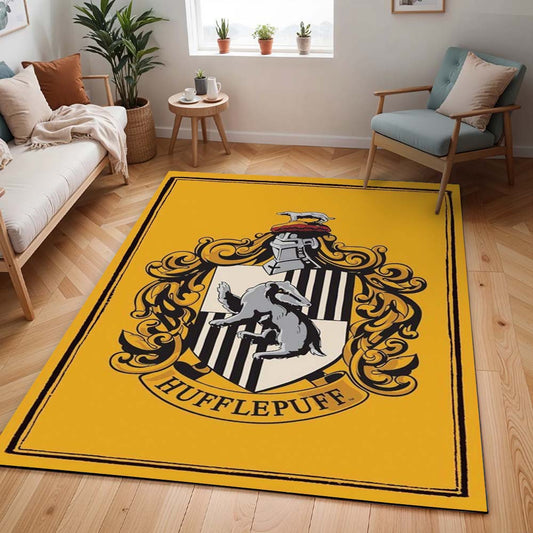 Haus Hufflepuff Harry Potter Gelbes Logo Teppich - TOK
