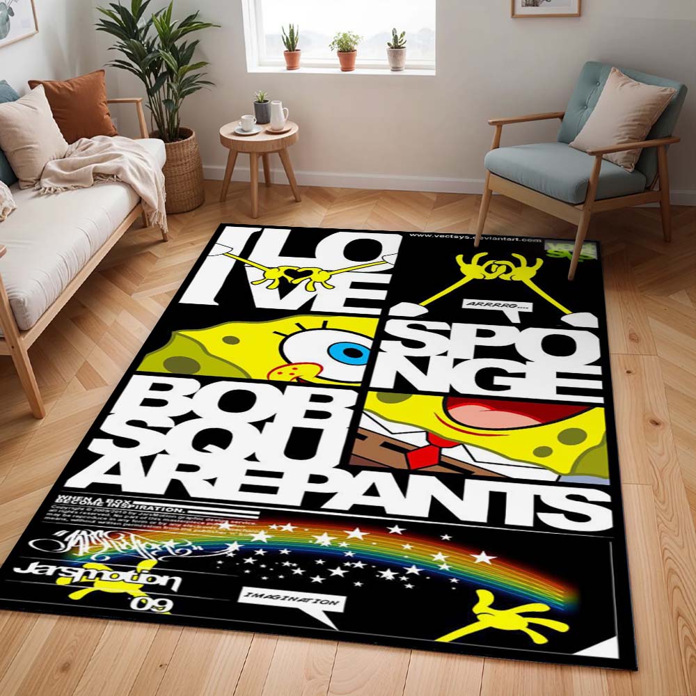 Ich liebe SpongeBob Schwammkopf – Charaktere Teppich - TOK