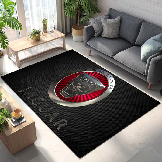 Jaguar Car Metal Style Teppich - Teppich mit Automotiv-Motiv