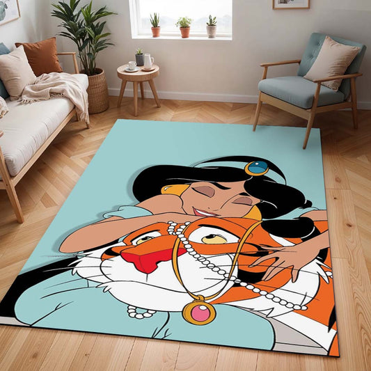 Prinzessin Jasmin und Tiger Rajah – Aladdin Teppich - TOK