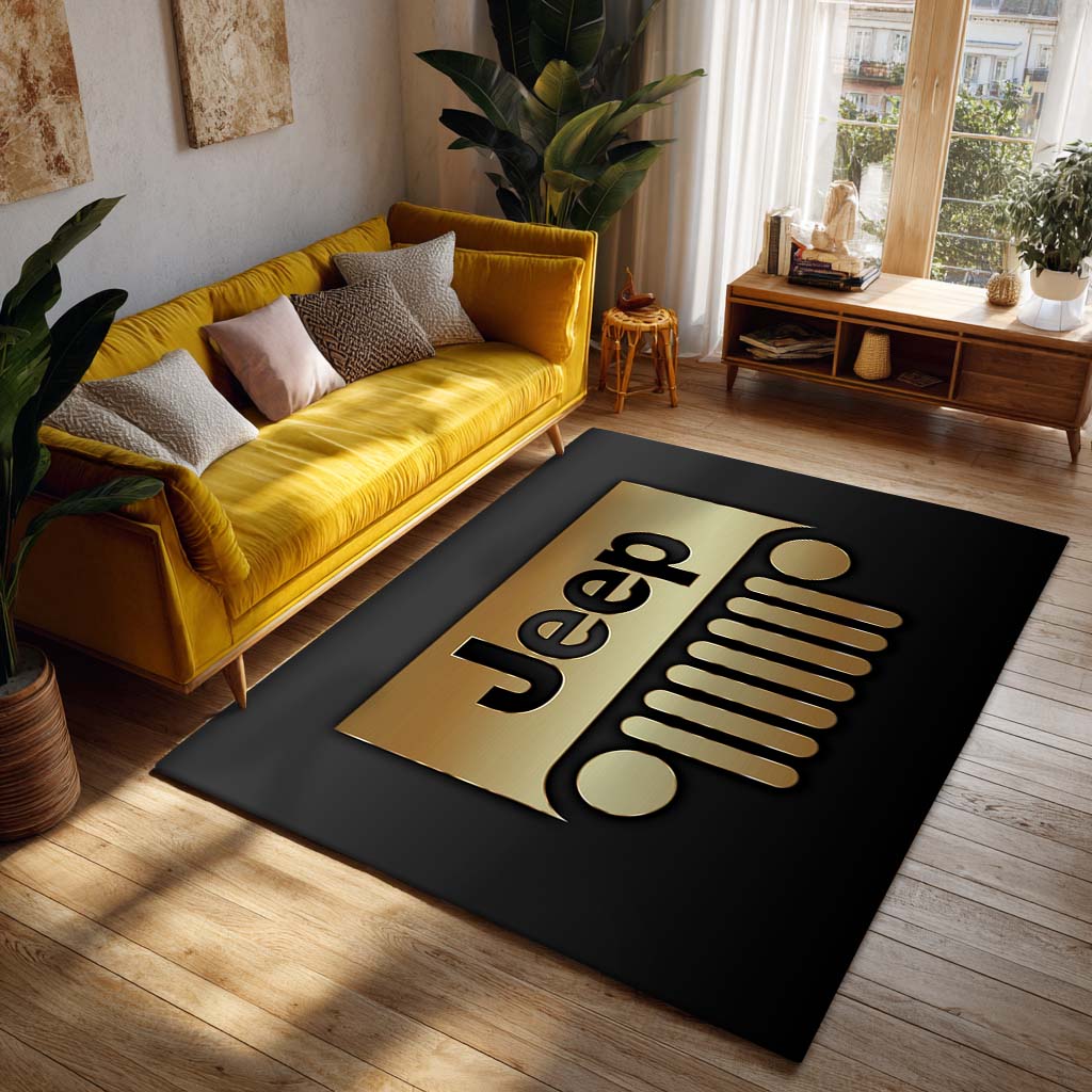 Jeep Gold Style Teppich - Teppich mit Automotiv-Motiv-2